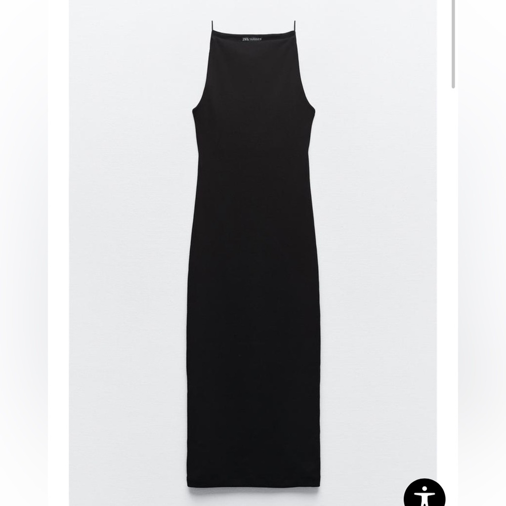 Zara fitted halter strap dress - Picture 2 of 3